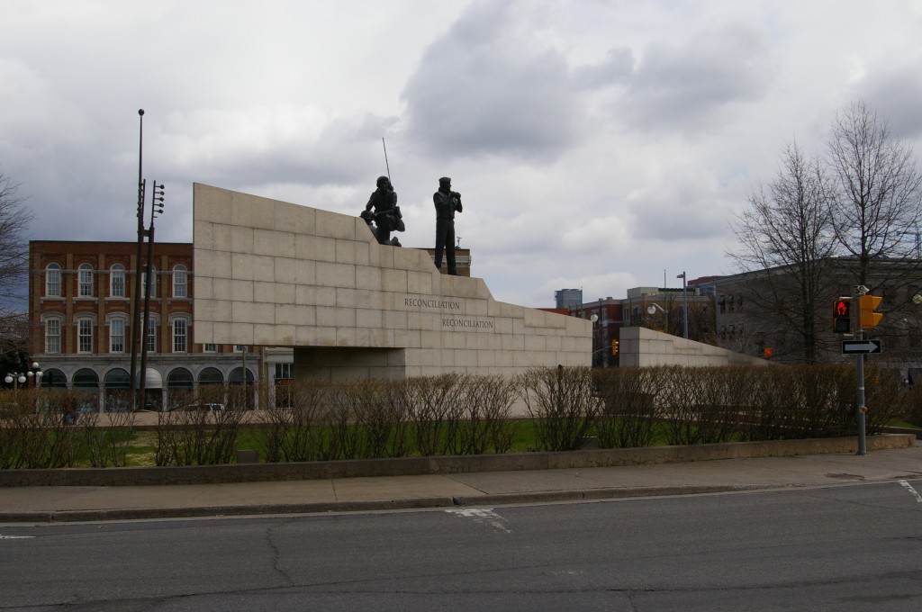 Memorial outside of the Museum