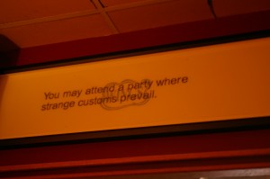 Great saying in the restaurant we visited in Chinatown