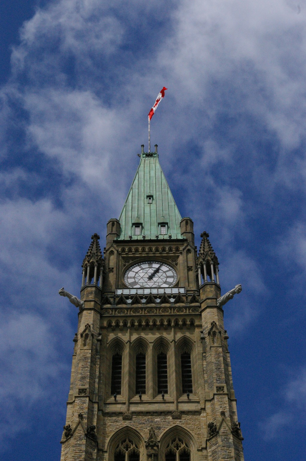 Top of the tower of the Houses of Parliament