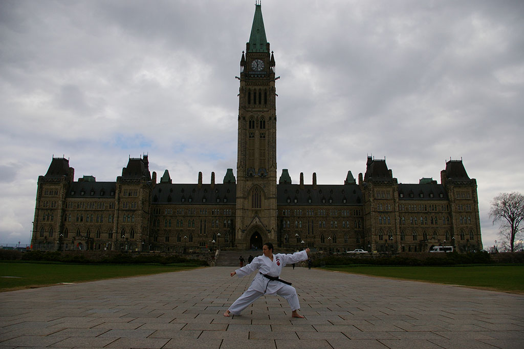 Shanta on Parliament Hill in 2014
