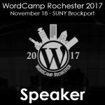 WordCamp Rochester 2017 Speaker Badge