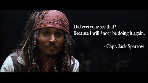 Did You See That - Jack Sparrow
