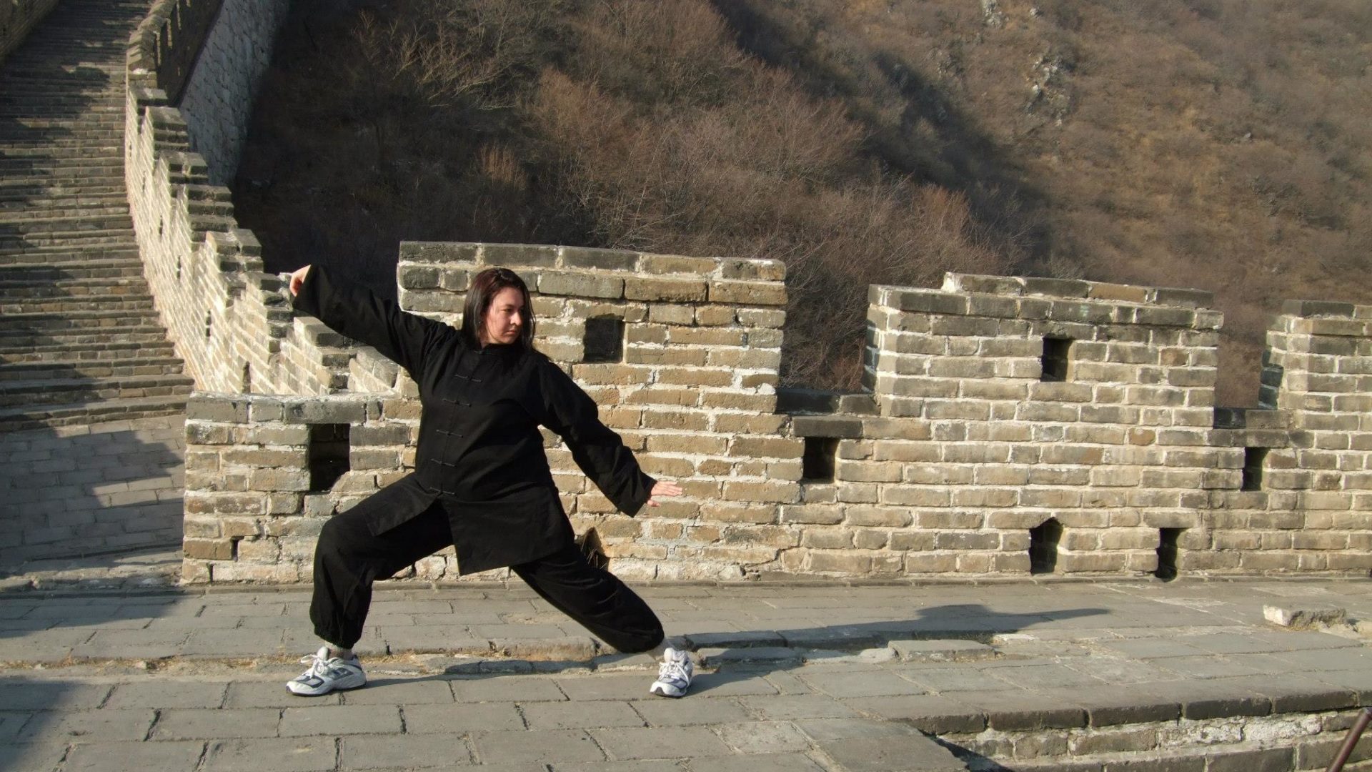 Tai Chi on the Great Wall of China